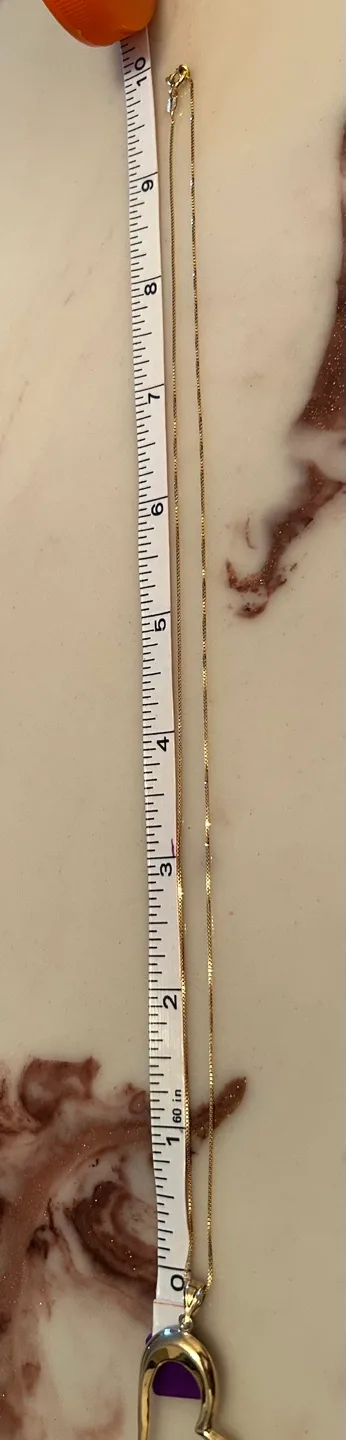 10KT Gold Heart Pendant Necklace image indicator(7)