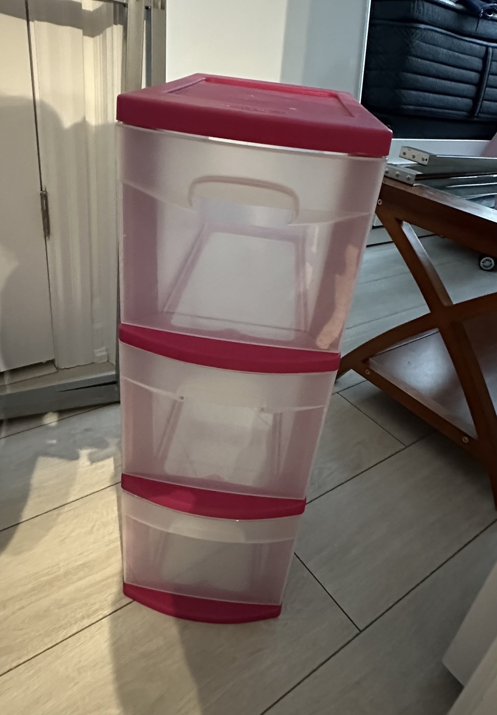3 Drawer Storage Organizer - Pink (set of 2) - photo 2