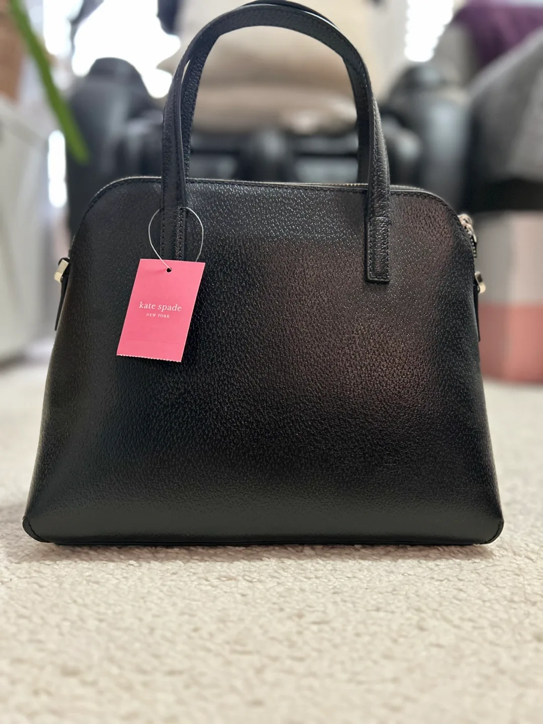 Kate Spade New York Black Leather Handbag image indicator(3)
