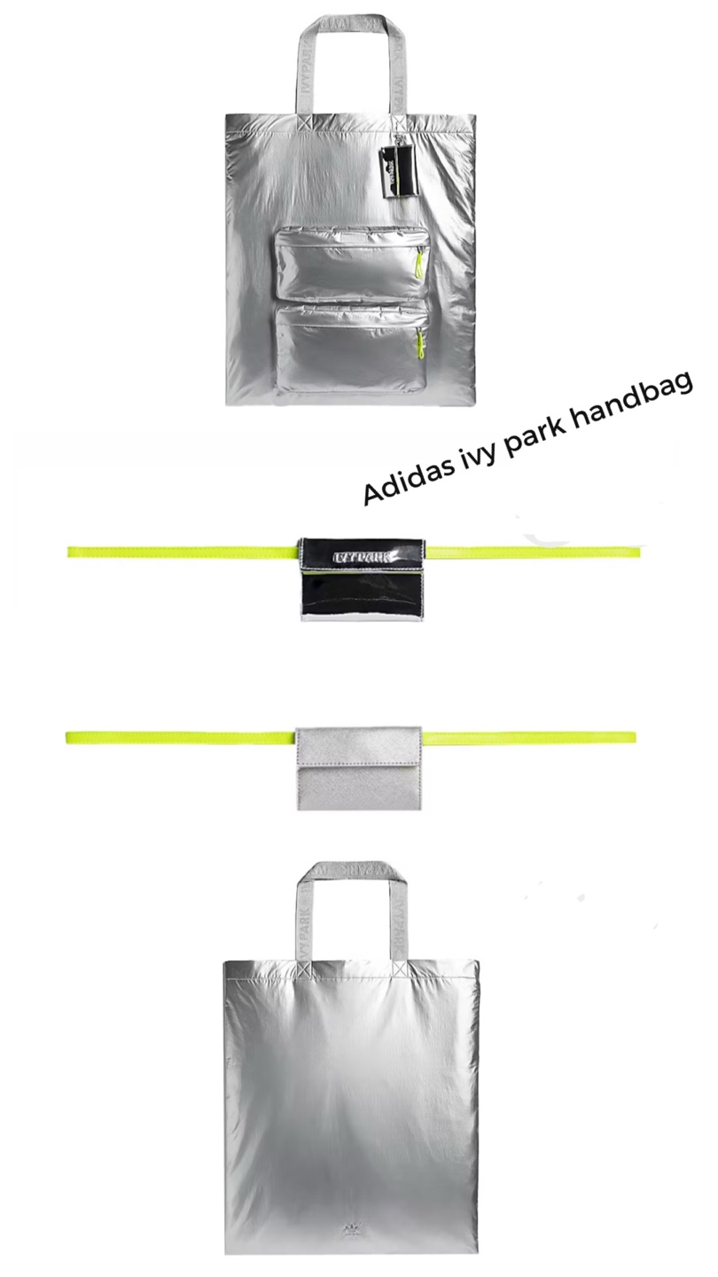 Adidas x Ivy Park Silver Metallic Tote Bag