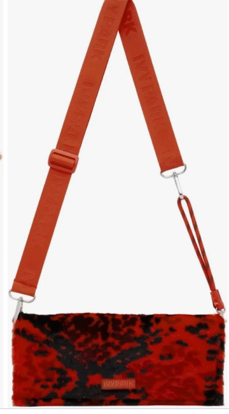 Ivy Park x Adidas Red & Black Furry Clutch Bag - photo 4