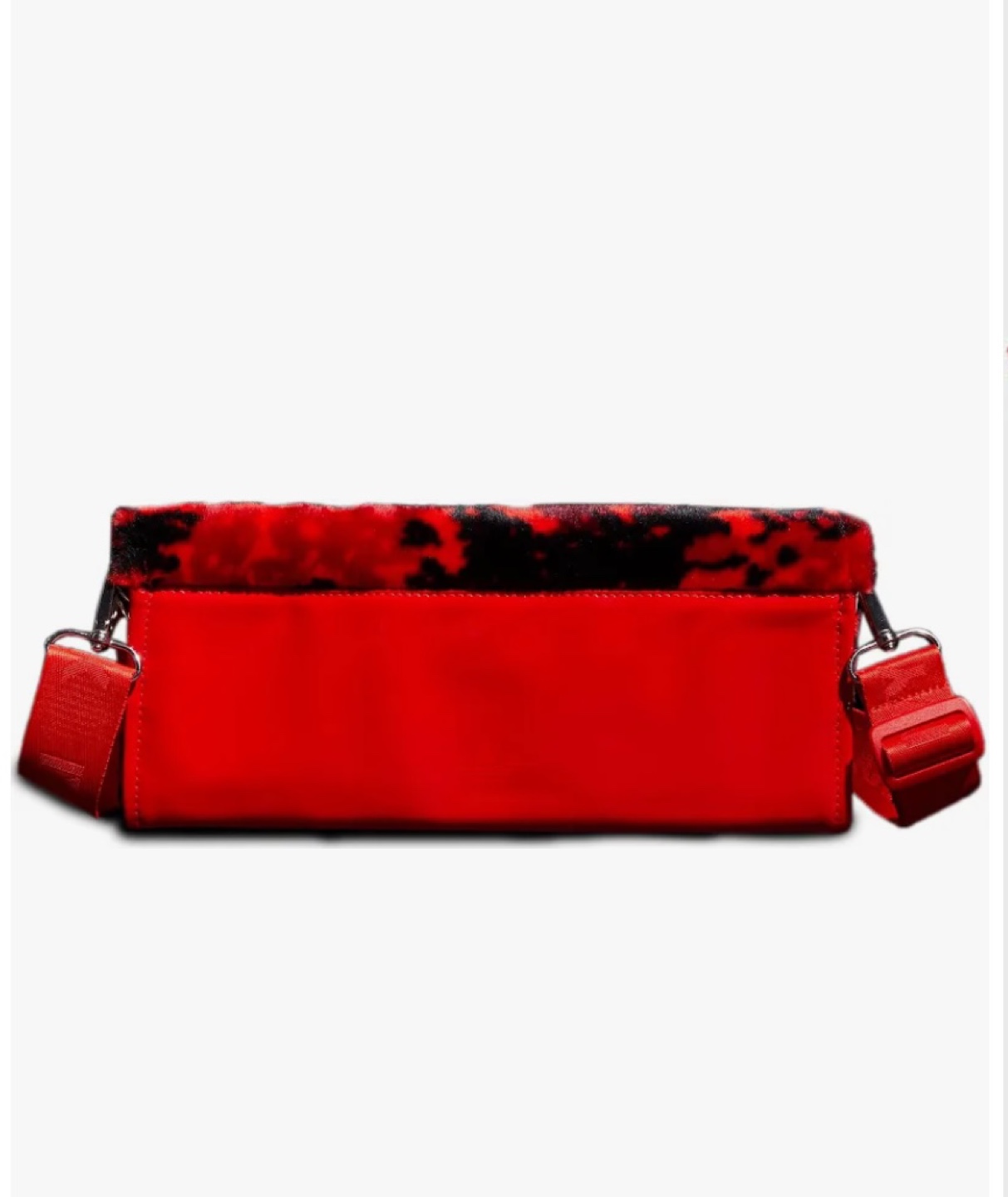 Ivy Park x Adidas Red & Black Furry Clutch Bag - photo 3