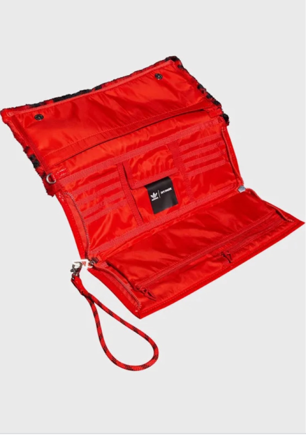 Ivy Park x Adidas Red & Black Furry Clutch Bag - photo 2