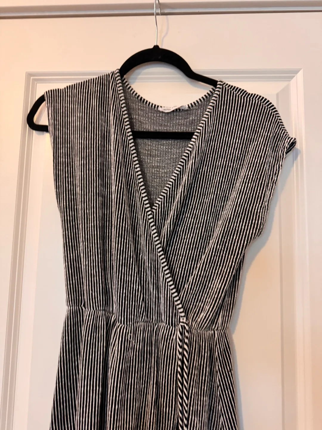 Striped Wrap Dress image indicator(4)