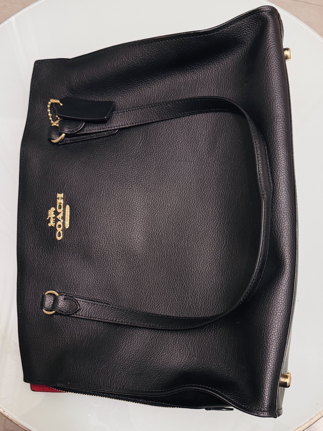 Coach Black Leather Tote Bag - photo 5