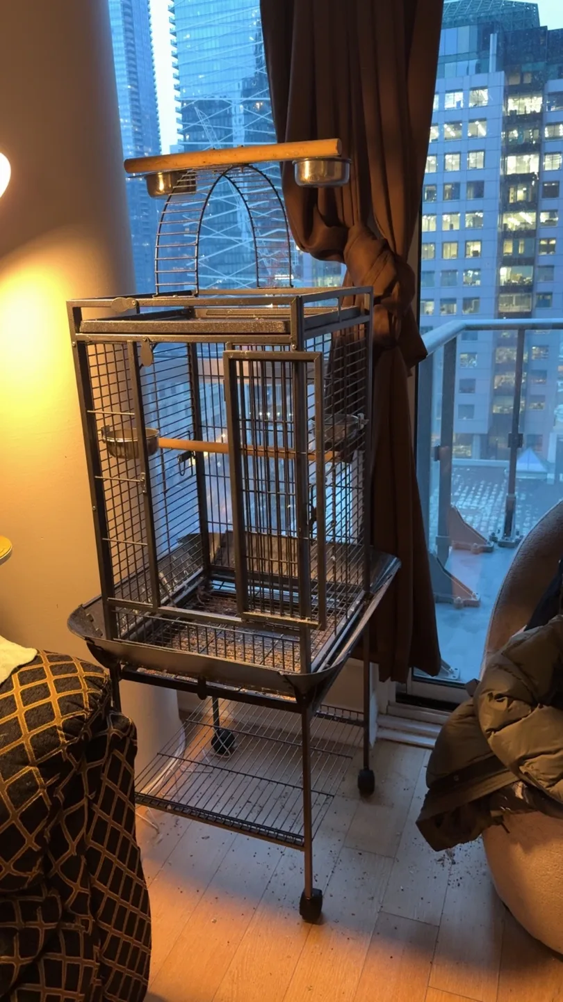 Large Bird Cage with Stand thumbnail