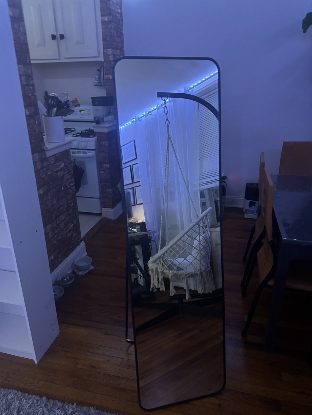 Full Length Mirror with Black Frame - photo 2