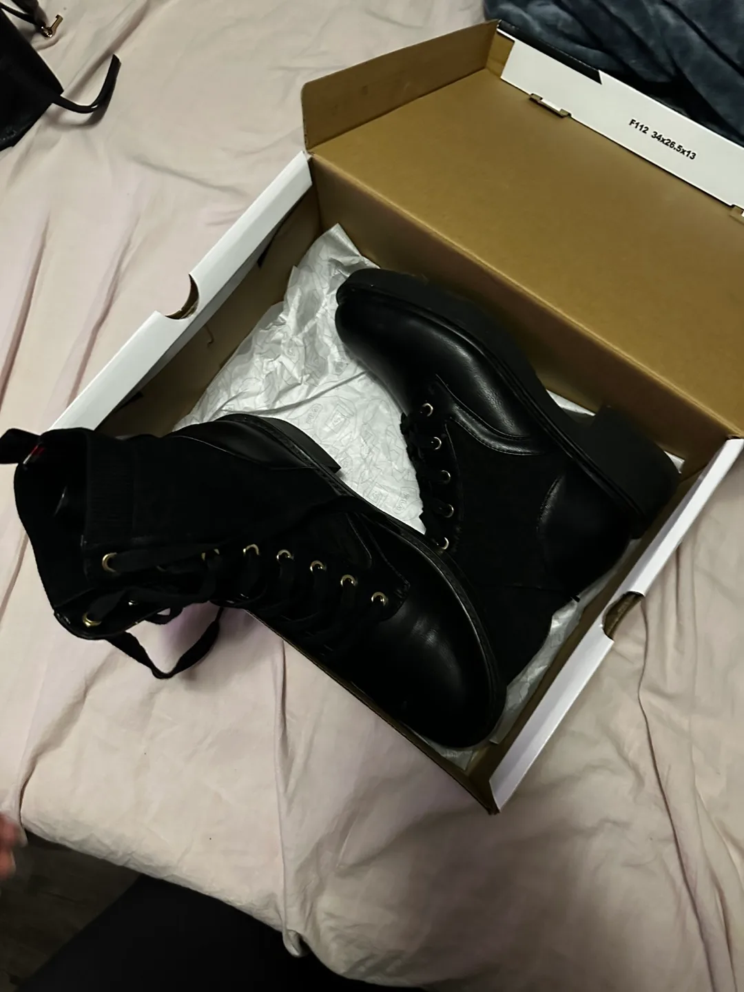Black Lace-Up Boots thumbnail