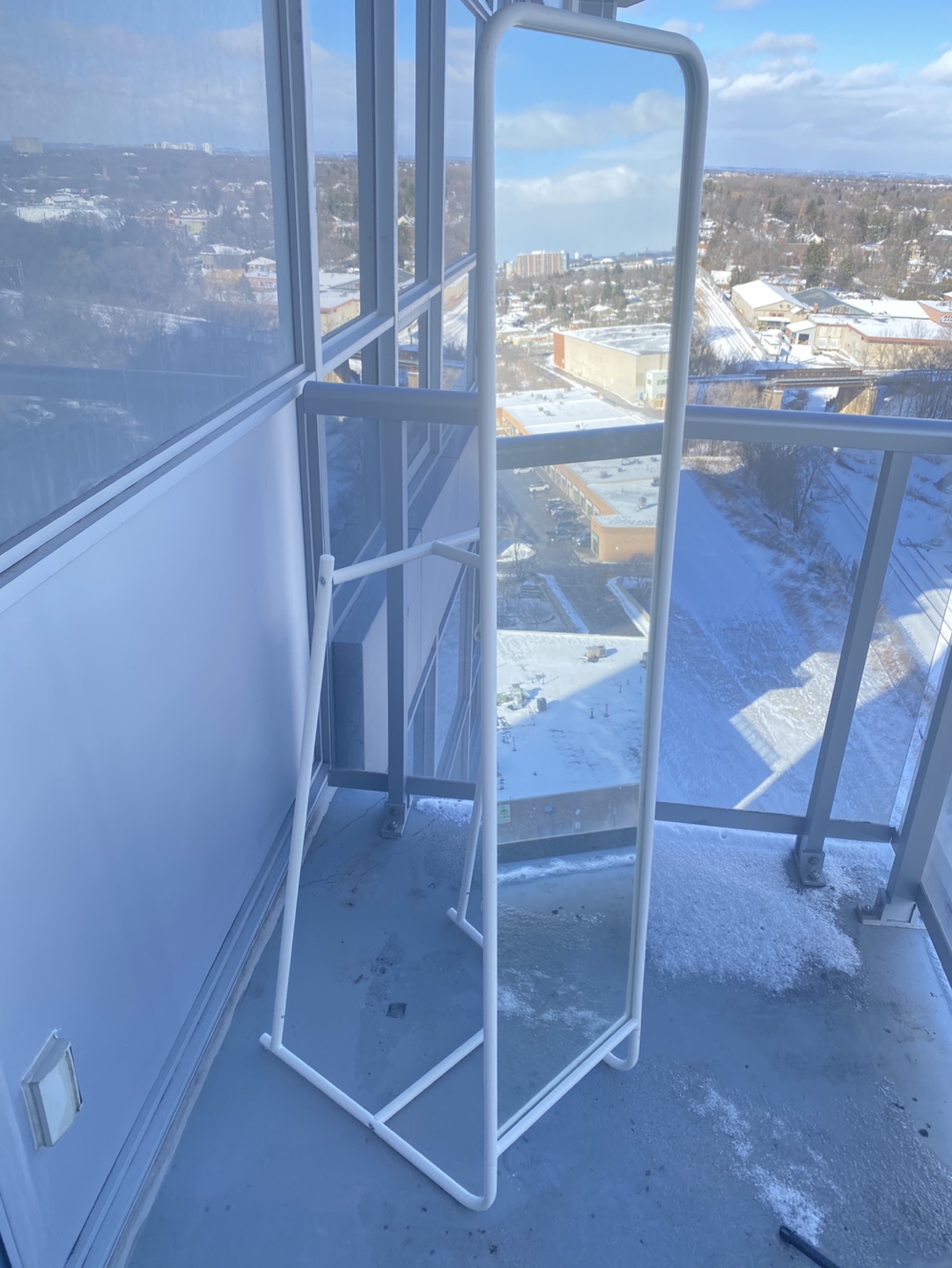 IKEA Full-Length Mirror with Clothes Rack - photo 3