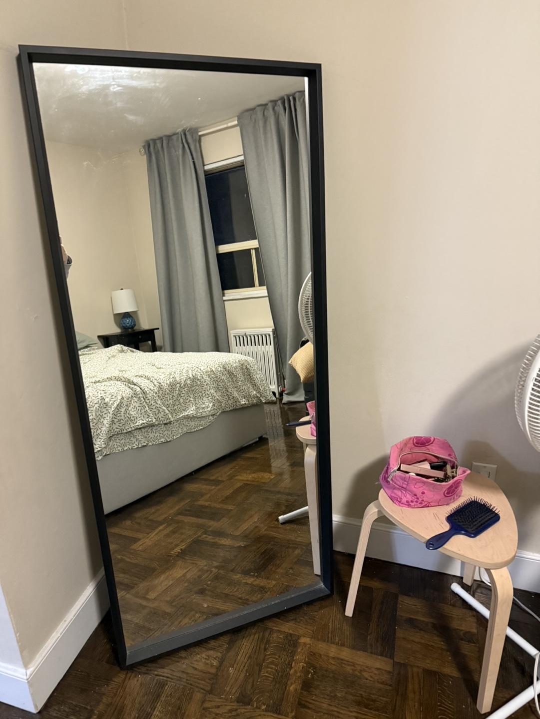 IKEA Full Length Mirror with Black Frame - photo 2