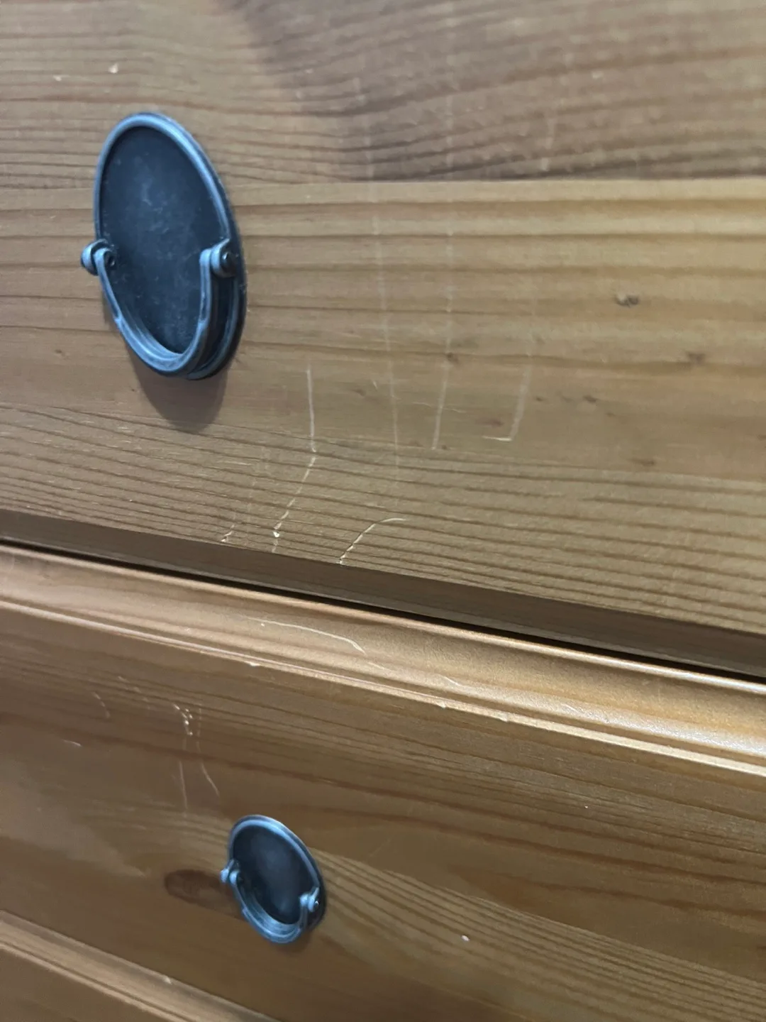 IKEA Solid Pine 3-Piece Bedroom Set: Wardrobe, Chest,Tallboy image indicator(5)