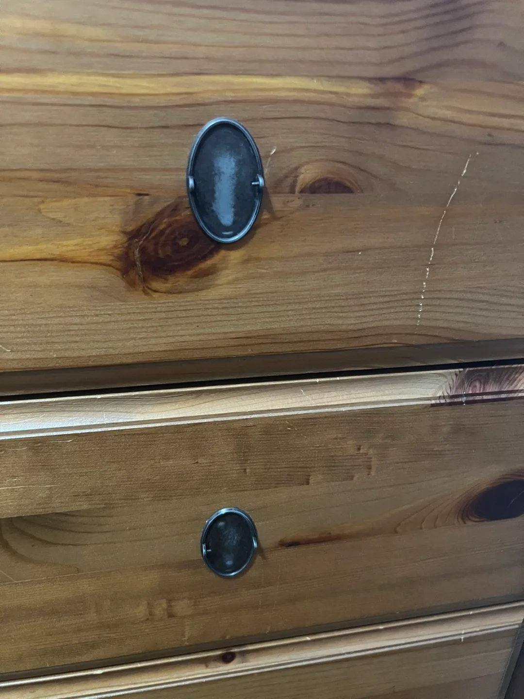 IKEA Solid Pine 3-Piece Bedroom Set: Wardrobe, Chest,Tallboy image indicator(7)