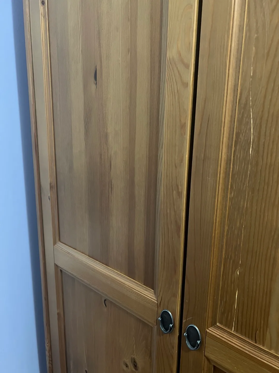 IKEA Solid Pine 3-Piece Bedroom Set: Wardrobe, Chest,Tallboy image indicator(6)