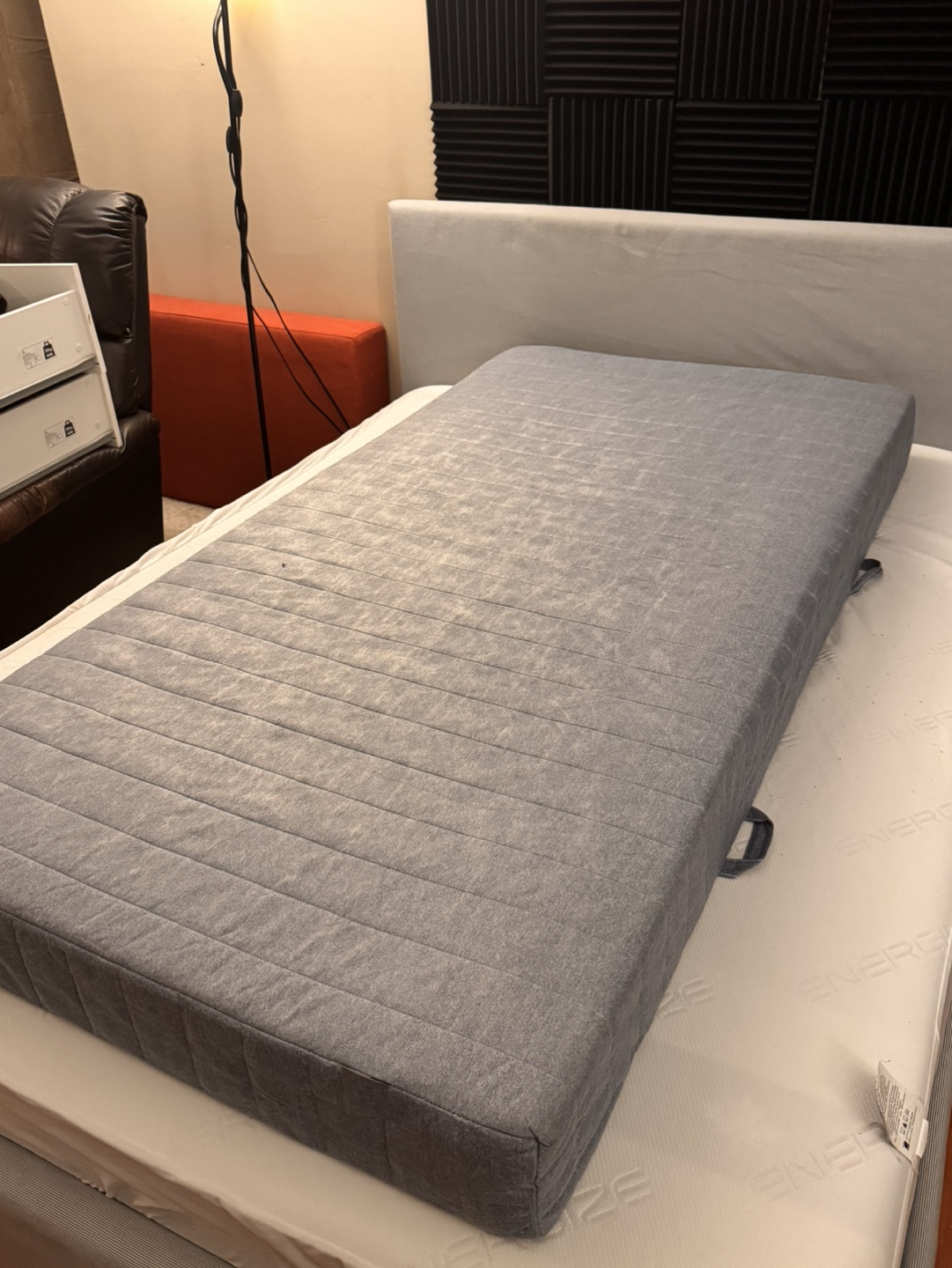 IKEA VADSO Twin Mattress - Firm/Light Blue