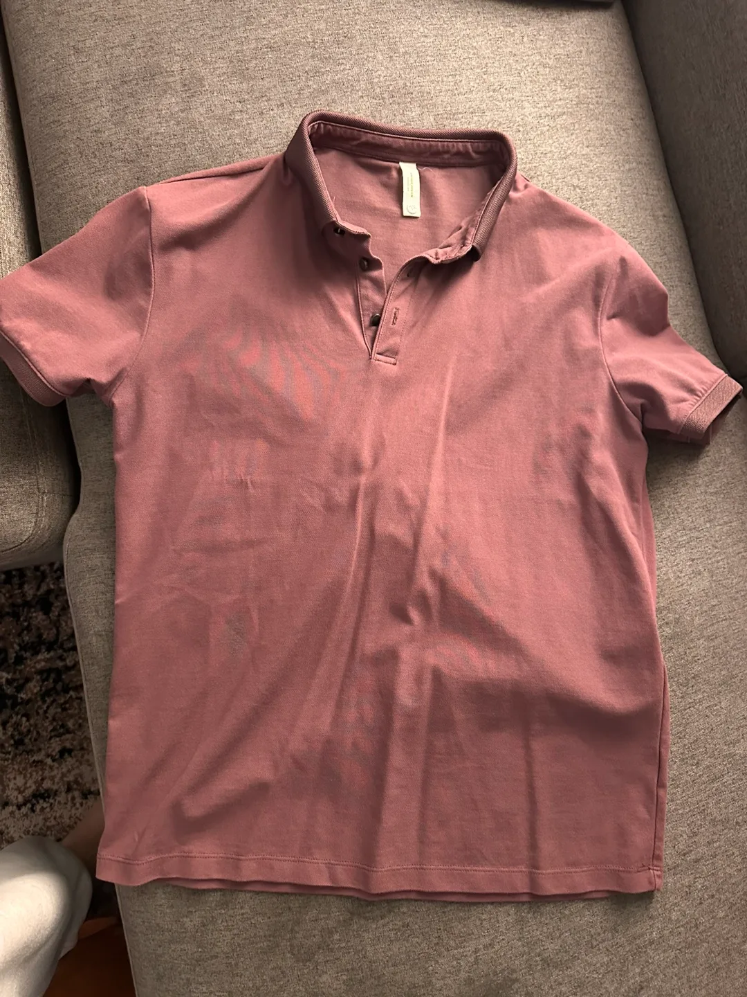Men's mauve polo shirt M size for FREE. thumbnail