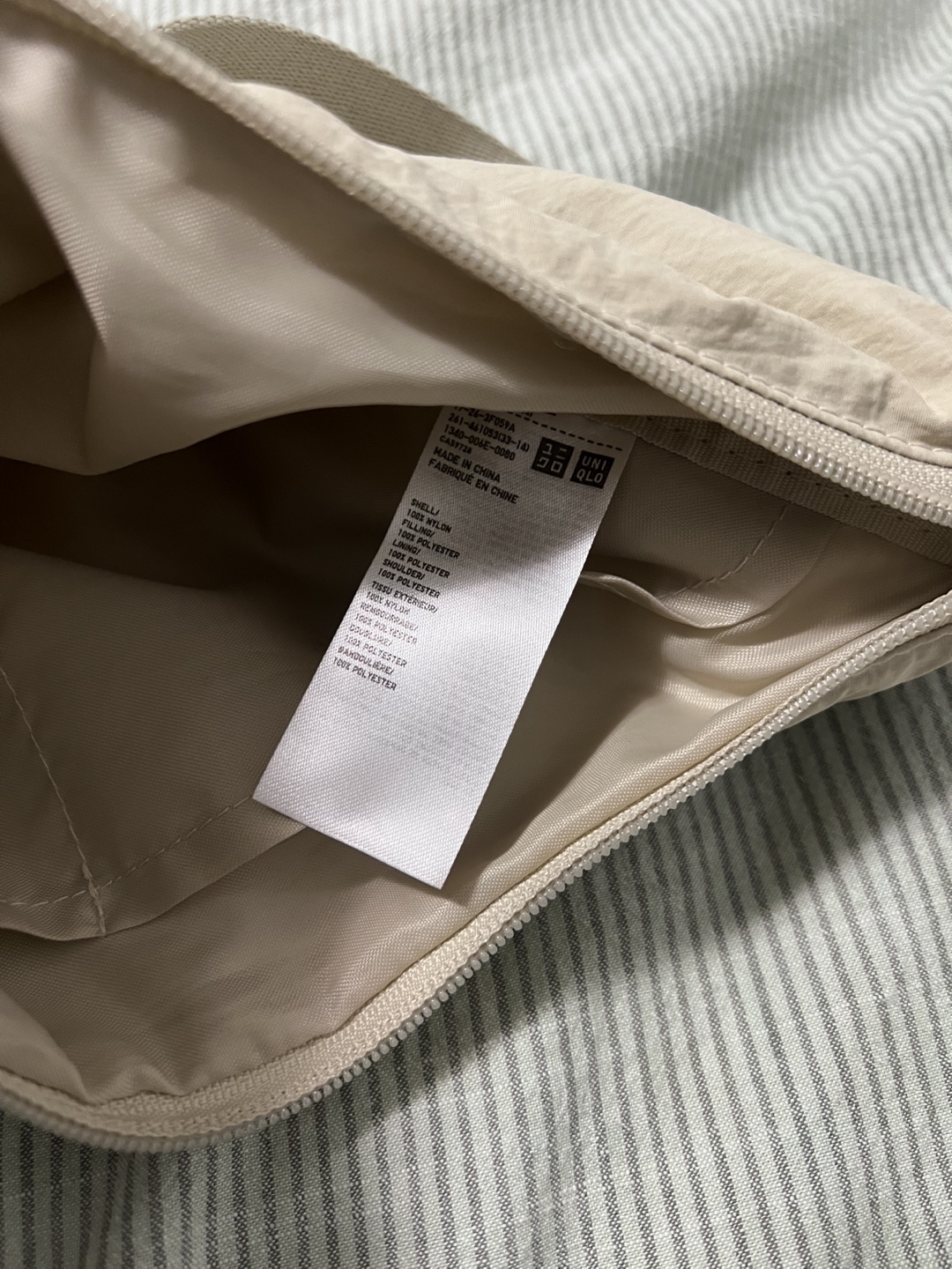 UNIQLO Beige Half-Moon Bag - photo 2