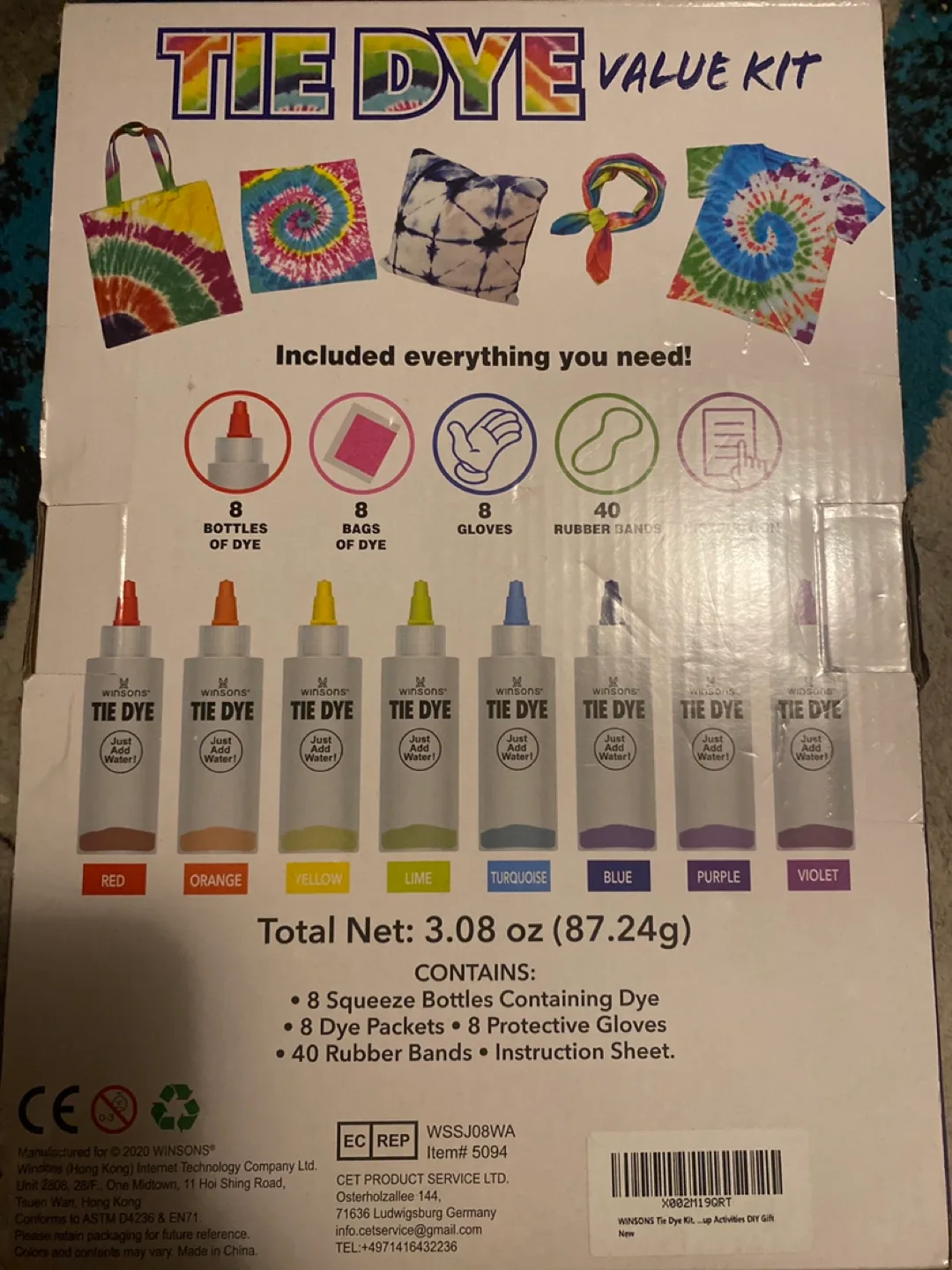 Winsons Tie Dye Value Kit - 65 Pieces image indicator(2)