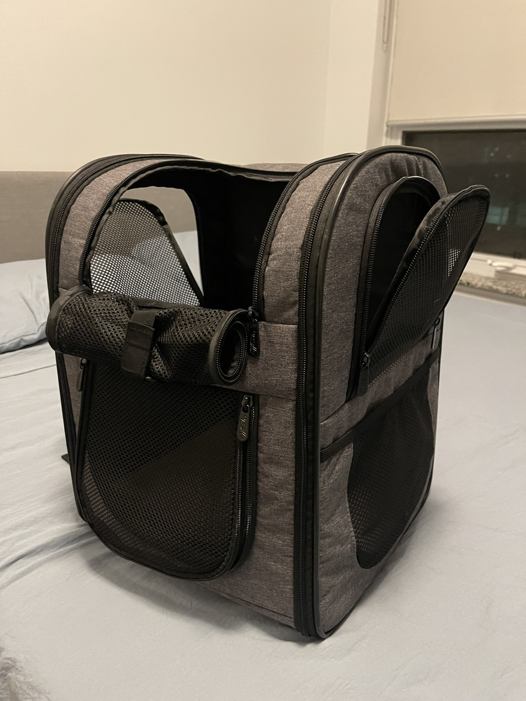 Pet Carrier Backpack - Grey - photo 2