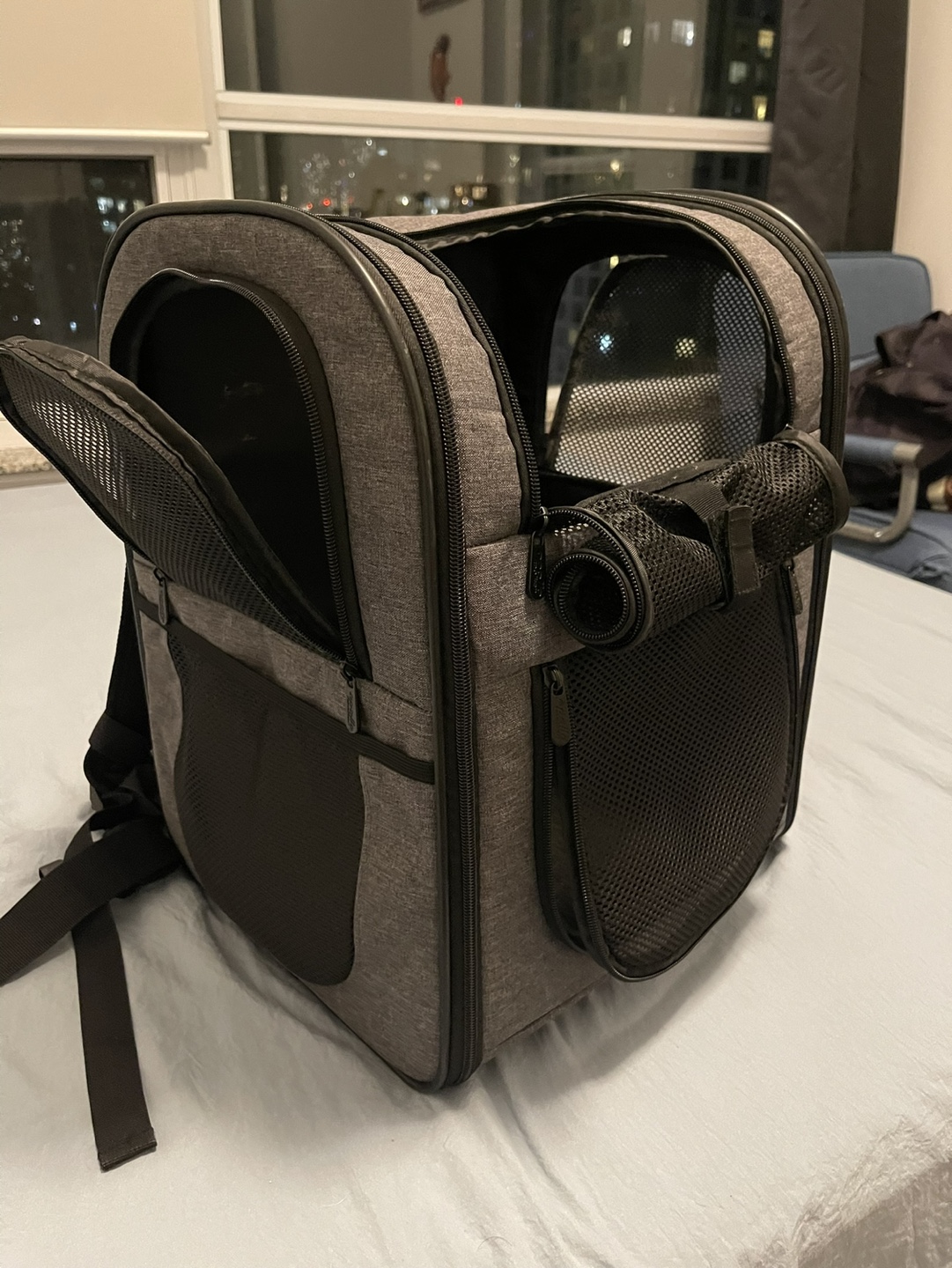Pet Carrier Backpack - Grey