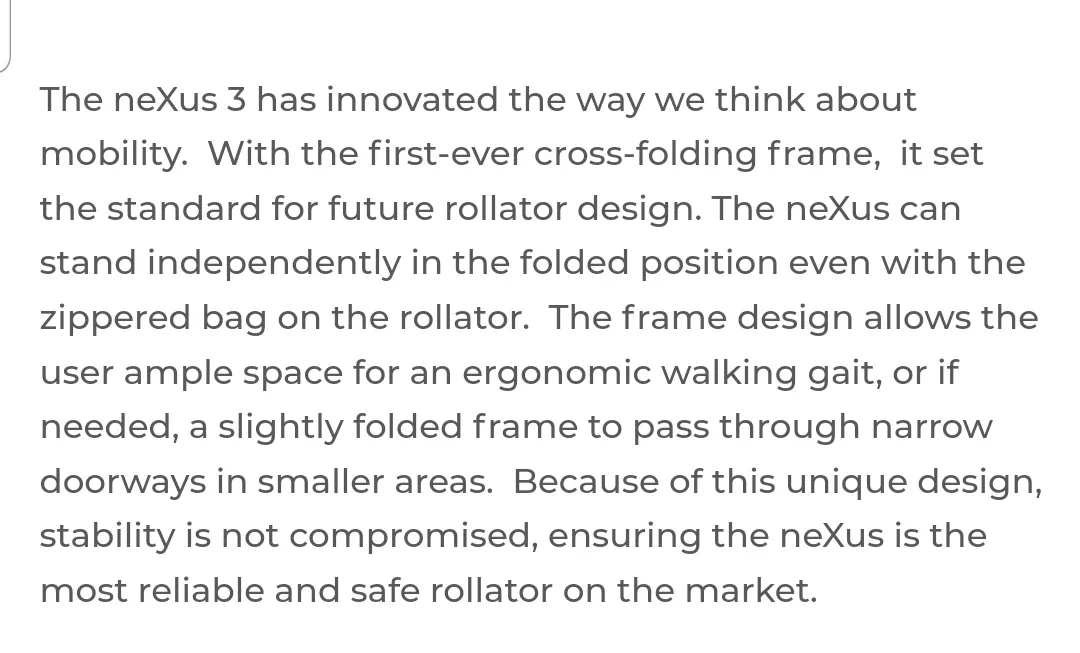 neXus 3 Rollator Walker image indicator(5)