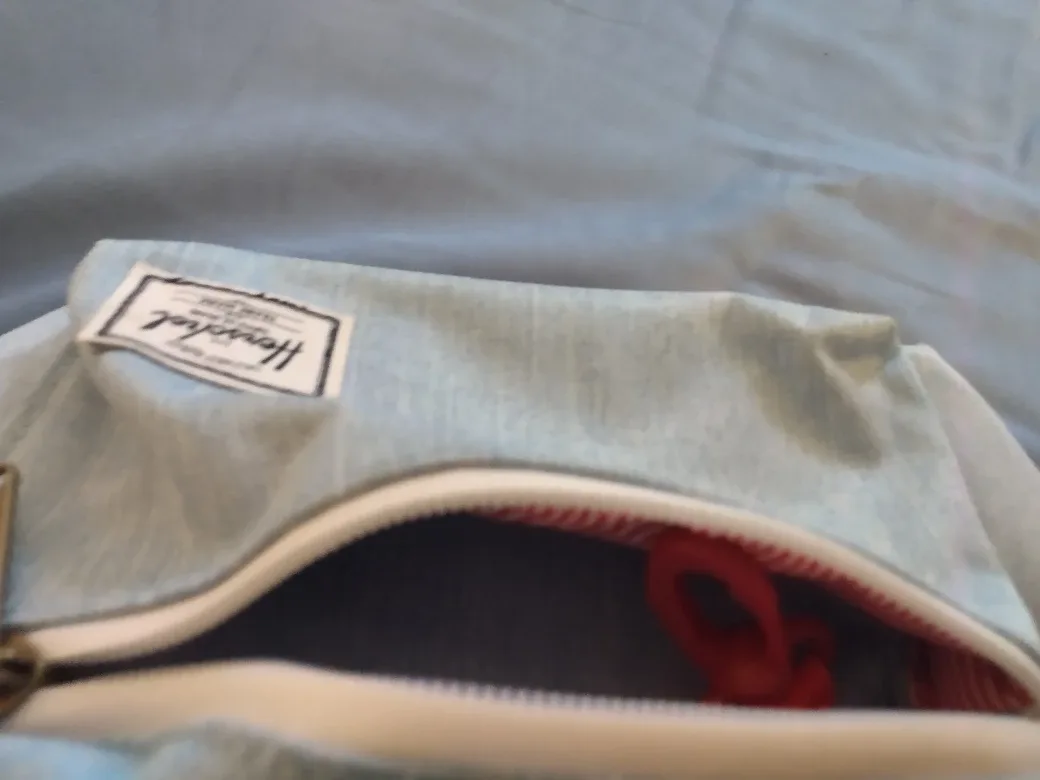 Herschel Supply Co. Light Blue Fanny Pack + ball cap bundle image indicator(5)