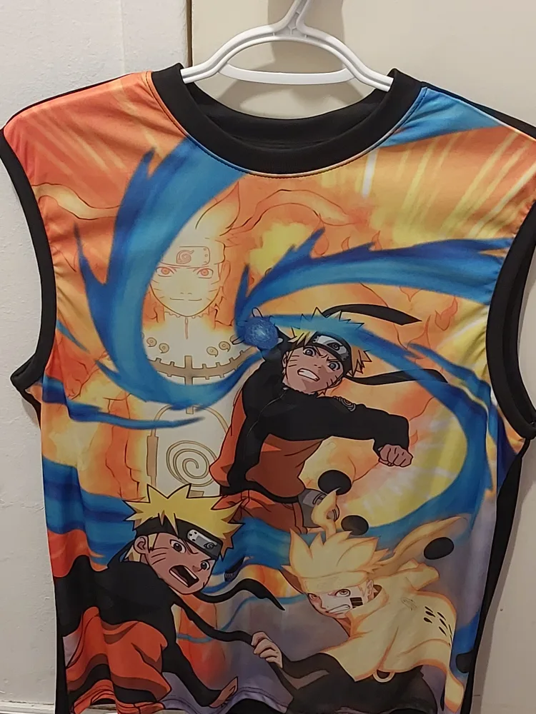 free Naruto Anime Sleeveless Medium T-shirt 👕 thumbnail