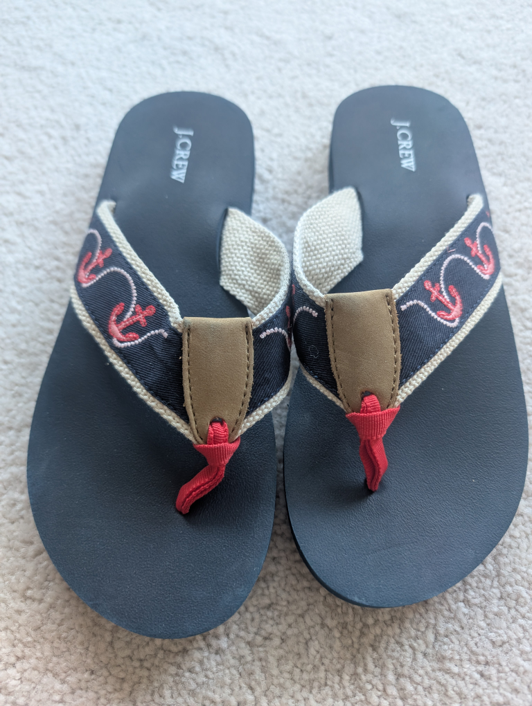 J.Crew Ladies Flip Flops - Anchors & Lobster - photo 2