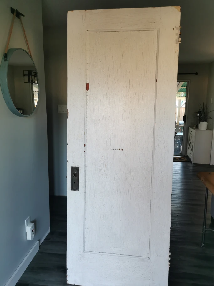 Antique White Pocket Door