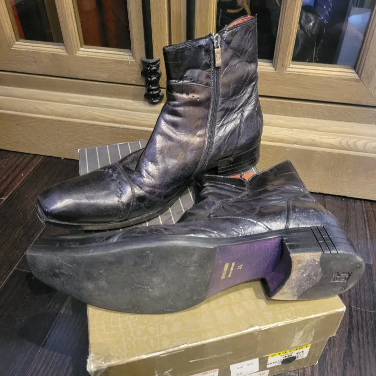 Jo Ghost Men's Leather Boots Size 45 image indicator(2)