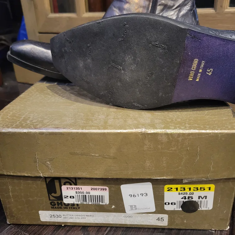 Jo Ghost Men's Leather Boots Size 45 image indicator(4)