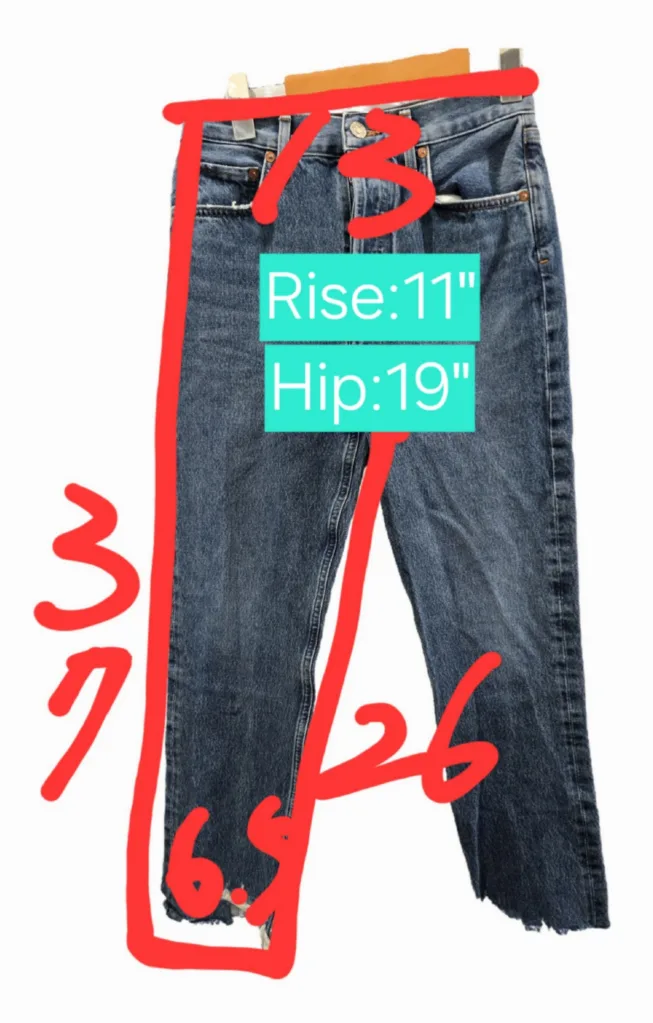 Women's Riley High Rise Distressed Straight Crop in Veto Size 26 image indicator(2)