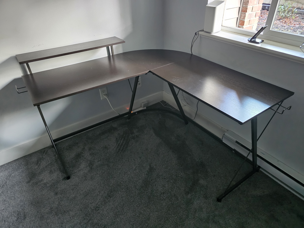 Corner Desk with Shelf - photo 2