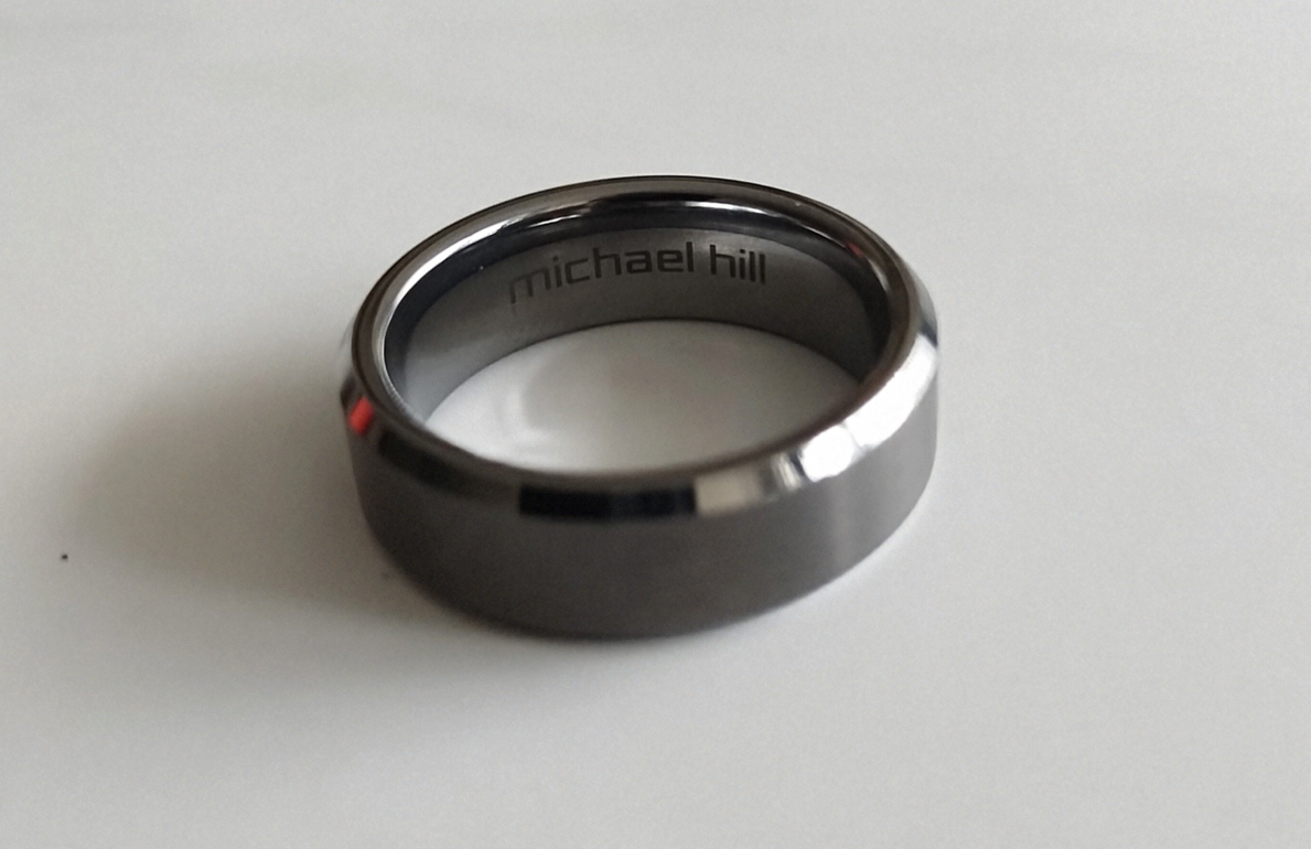 Michael Hill Men's Grey Sapphire Tungsten Ring