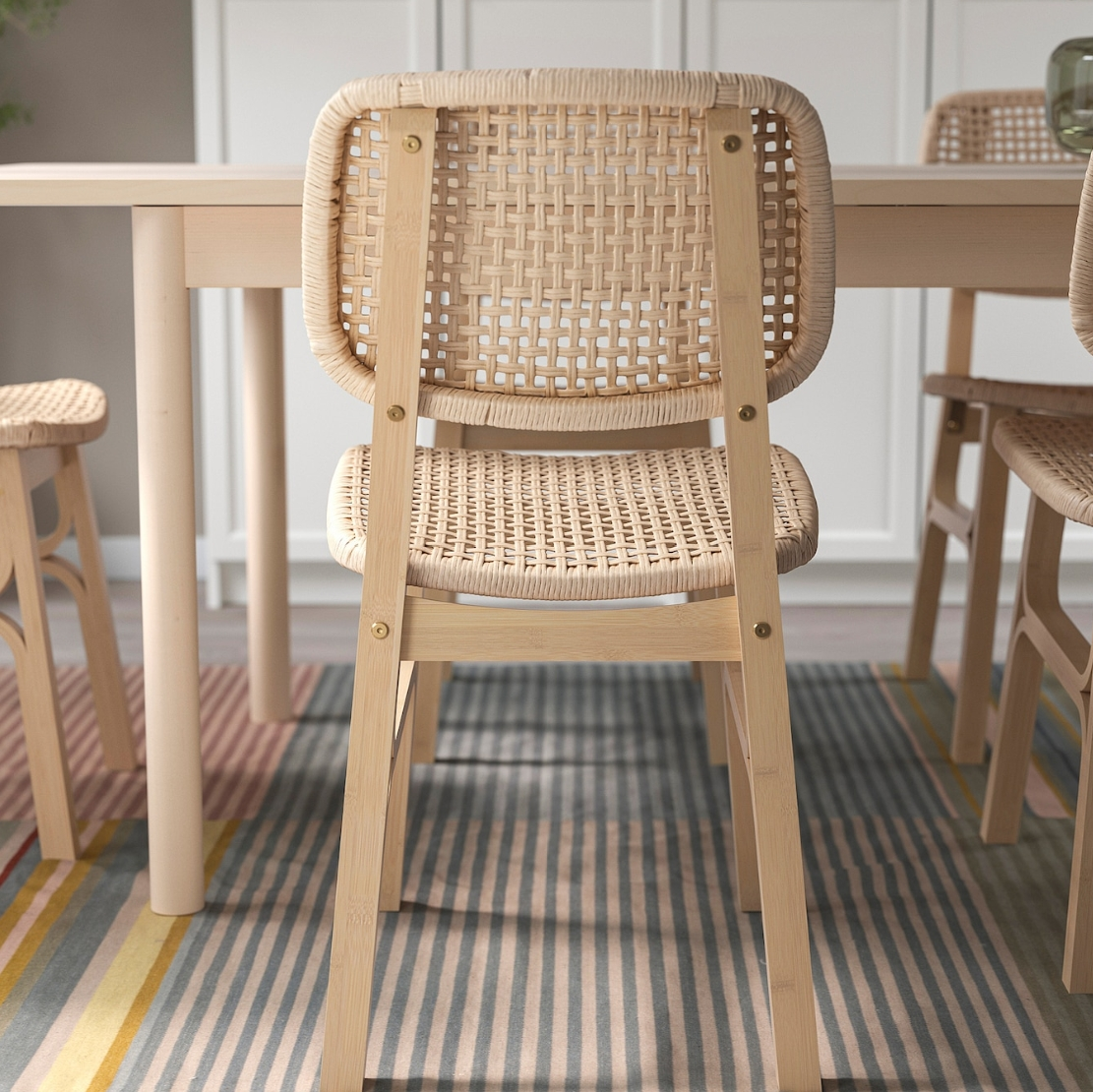 2 X IKEA VOXLÖV Chairs - Light Bamboo - photo 5