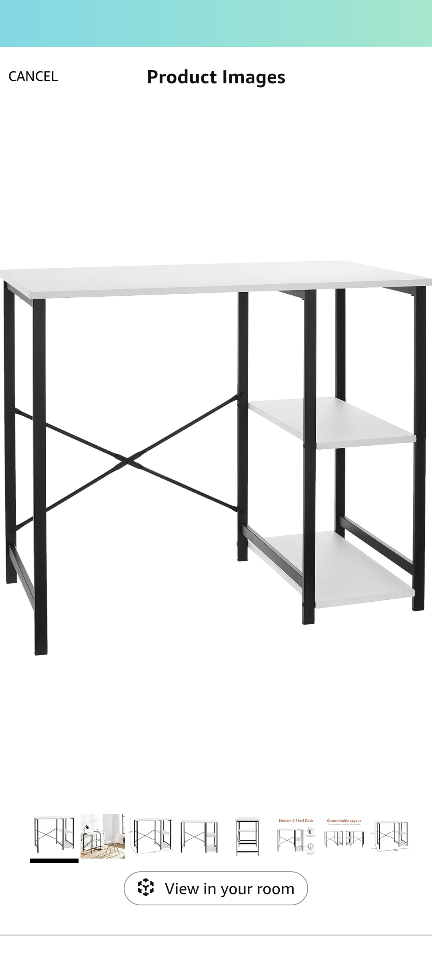 Desk with shelves - photo 2