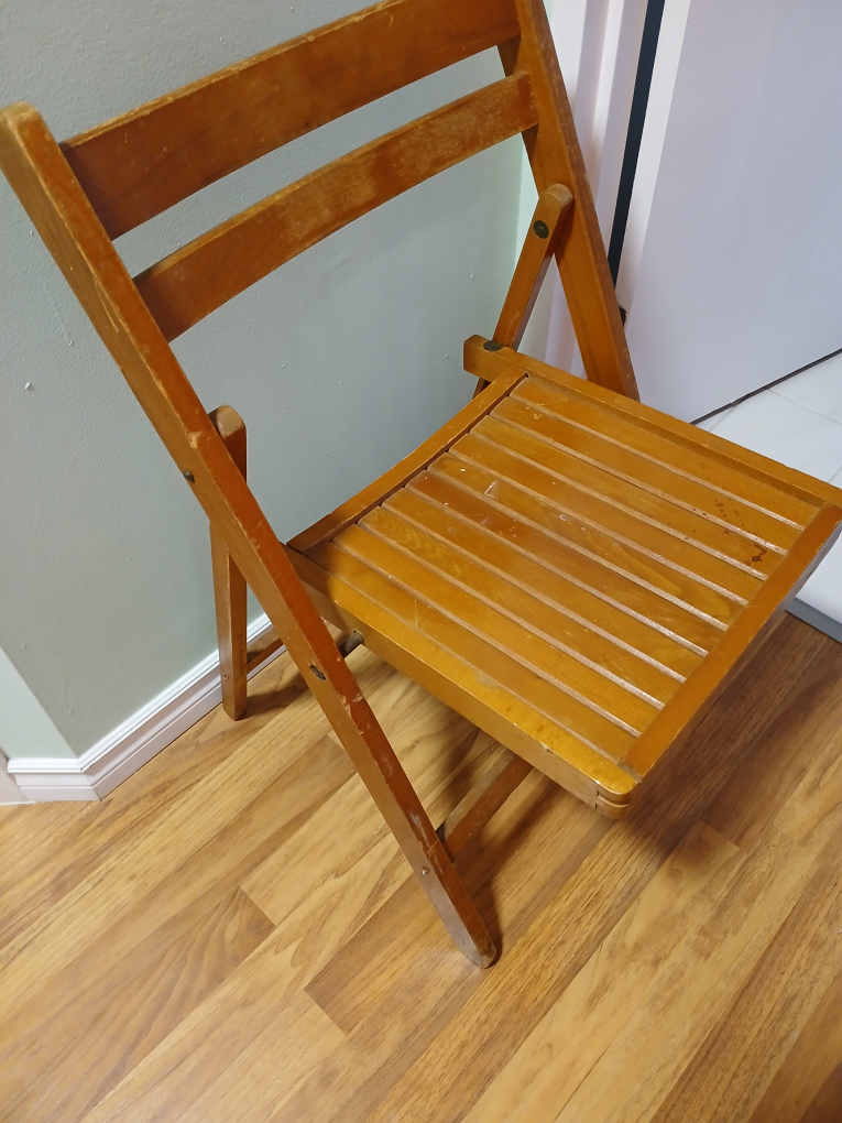 Vintage Wooden Folding Chair - photo 2