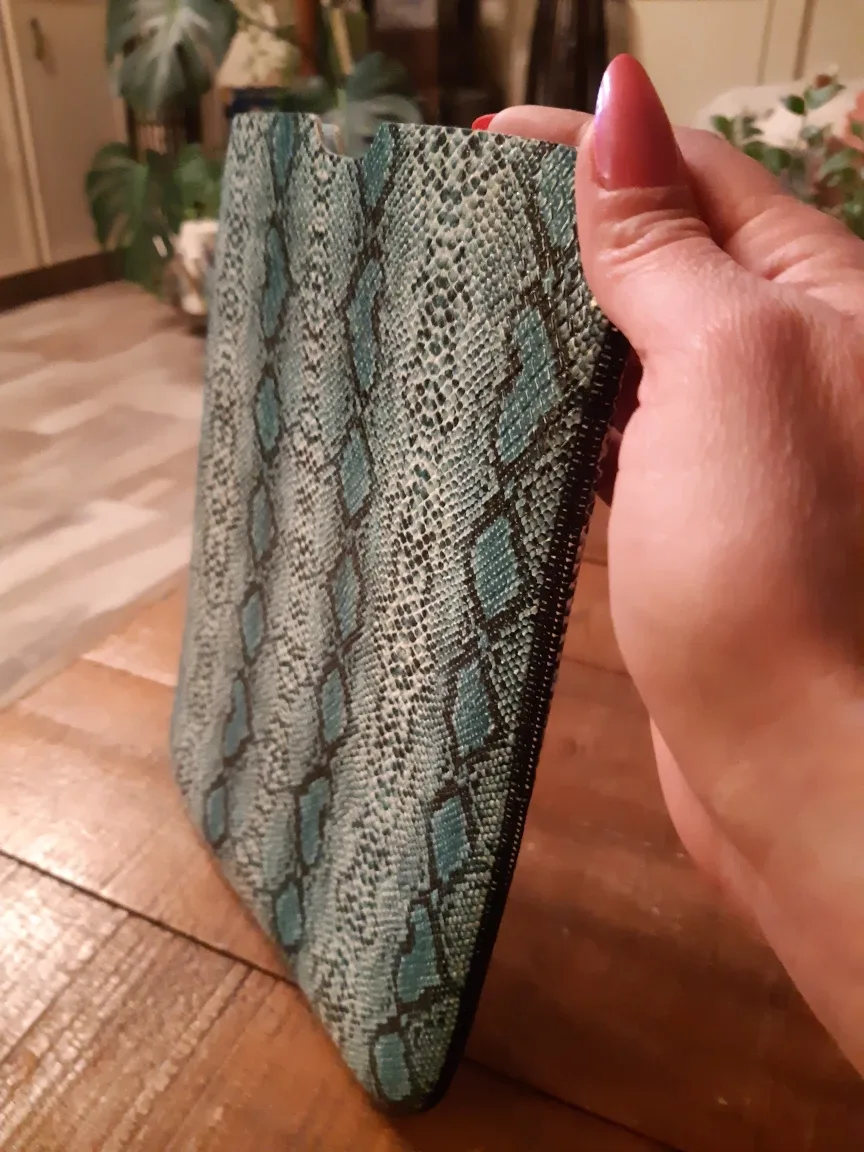 Aqua Snakeskin pattern iPad / tablet case / sleeve image indicator(5)
