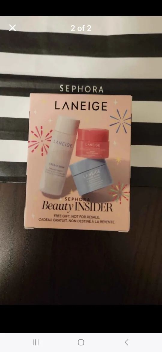 Laneige Cream Moisturizer, Toner, Lip Sleeping Mask Set image indicator(2)