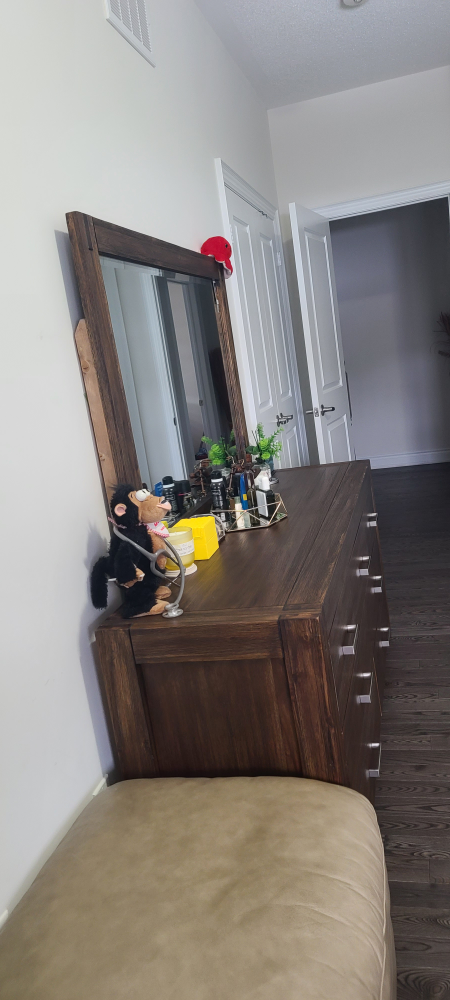 Dark Brown Wooden Bedroom Set - photo 5