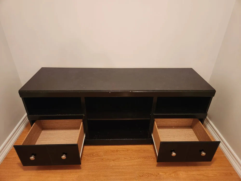 Black TV Stand with Drawers image indicator(2)