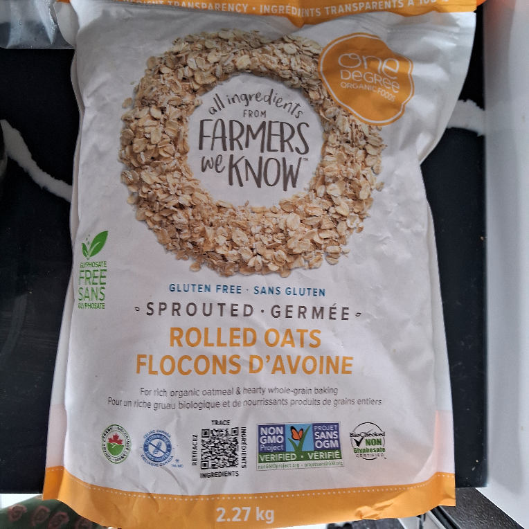 One Degree Organic Foods Sprouted Rolled Oats