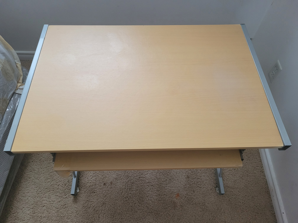 Small Computer Desk with Keyboard Tray - photo 3