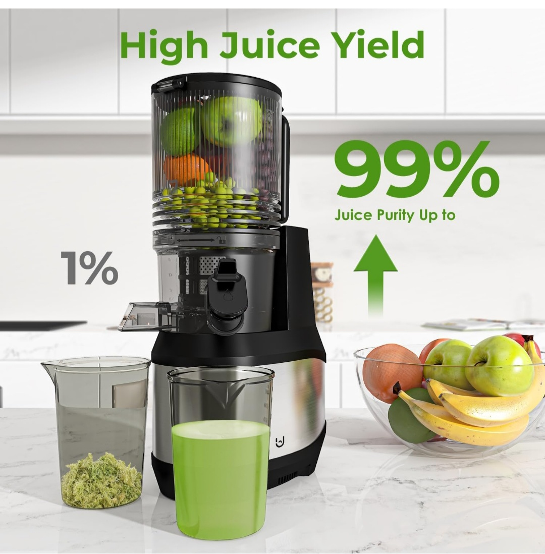 Ultraslim 350W Slow Juicer -  High Juice Yield, 6.2" Feed Chute - photo 4