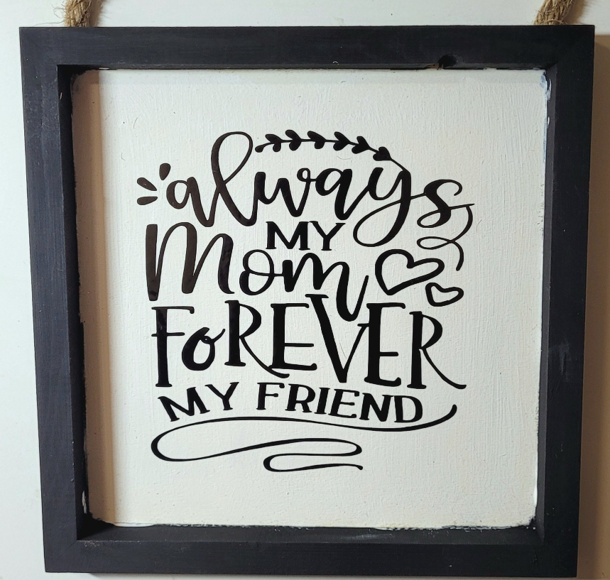 wooden sign