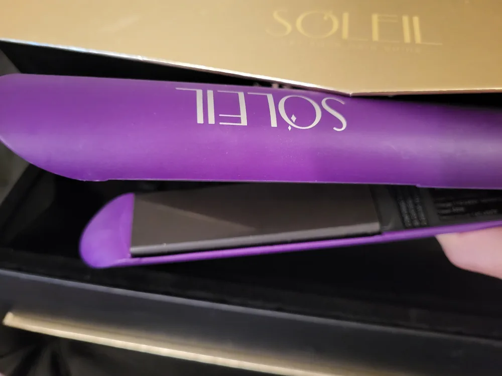 SOLEIL Purple Flat Iron & Super Straightener Comb image indicator(3)