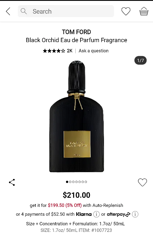 Tom Ford Black Orchid Eau de Parfum, 50ml image indicator(2)