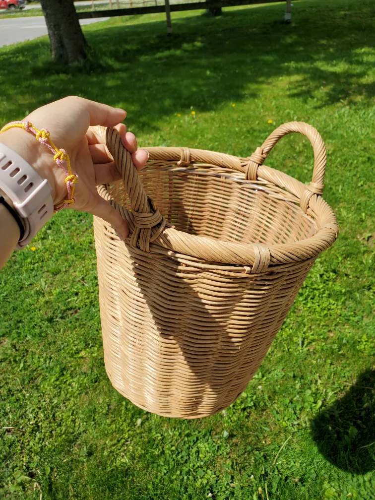 ikea Rattan Basket with Handles image indicator(2)