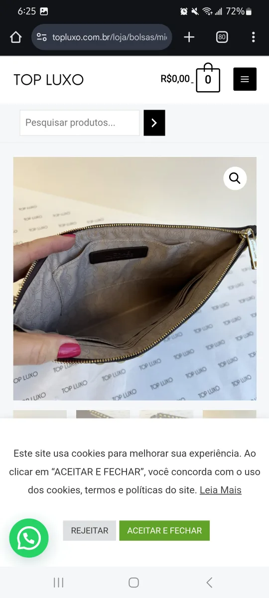 Michael Kors Selma Studded Zip Clutch image indicator(8)