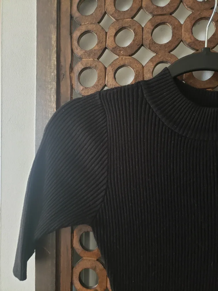 Ribbed Knit Fitted Dress image indicator(4)