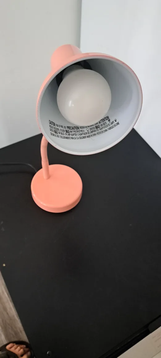 Pink Desk Lamp, Flexible Gooseneck image indicator(3)